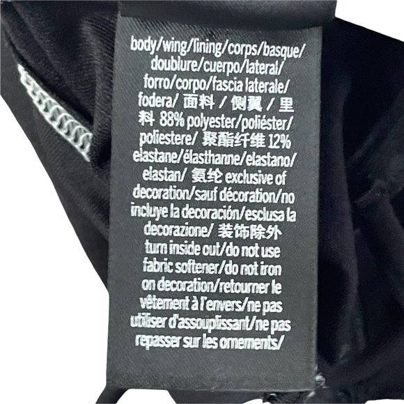 Victorias Secret PINK Ultimate Sports Bra Womens S Black White Green Criss Cross - Picture 10 of 11